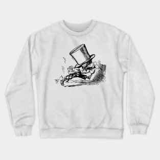 Alice in Wonderland | Mad Hatter Arrives Hastily in Court to Testify | Vintage Alice | Crewneck Sweatshirt